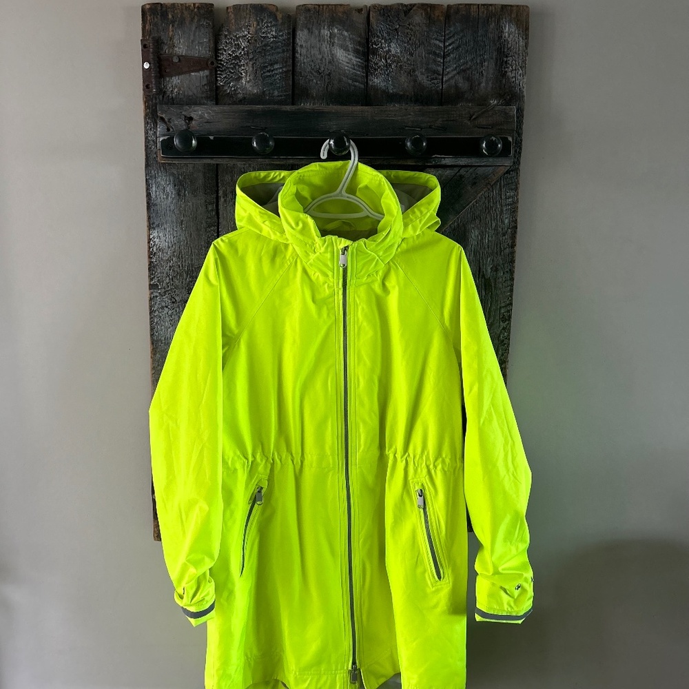 The Group Babaton Full Zipper Jacket Bright Yellow - Size Small